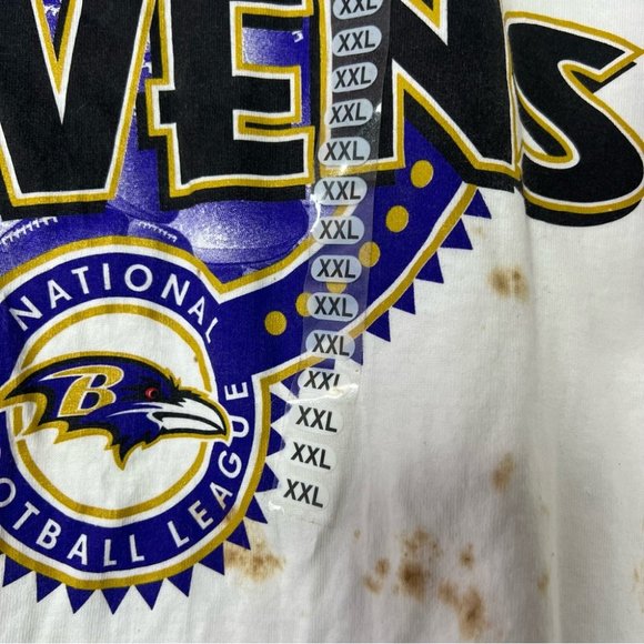 Baltimore ravens NWT tshirt brand new with tags tie dye brown spotted shirt - Picture 2 of 8
